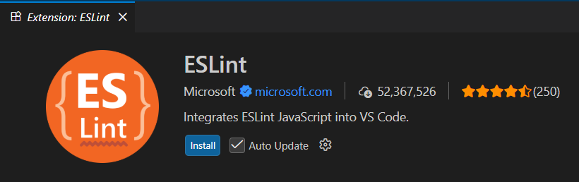 ESLint mendeteksi masalah pada kode JavaScript